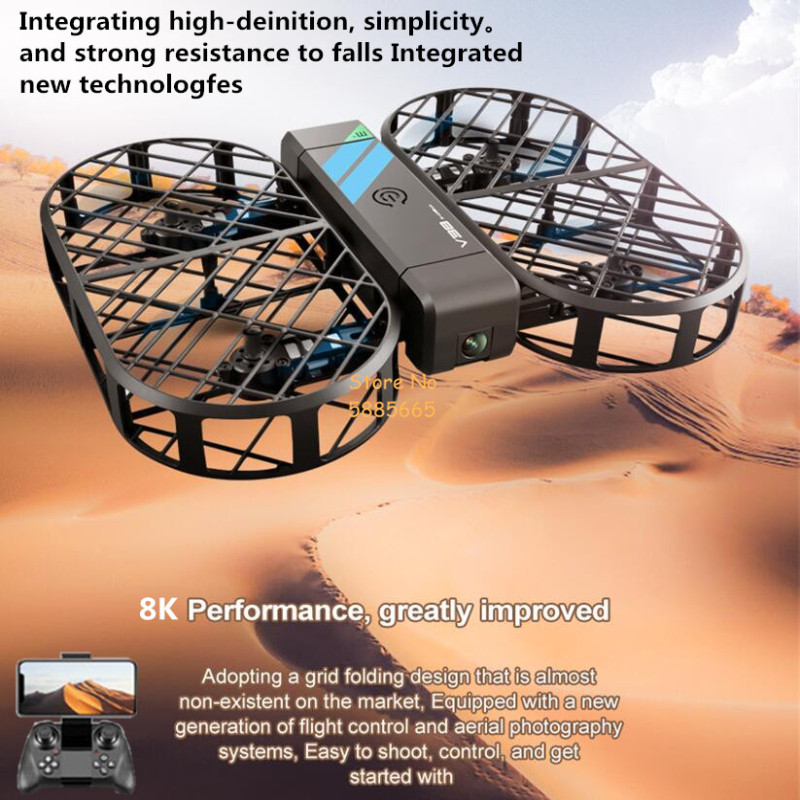 Drone Lidar - 8K HD-Kamera 360° ° Schutz Optischer