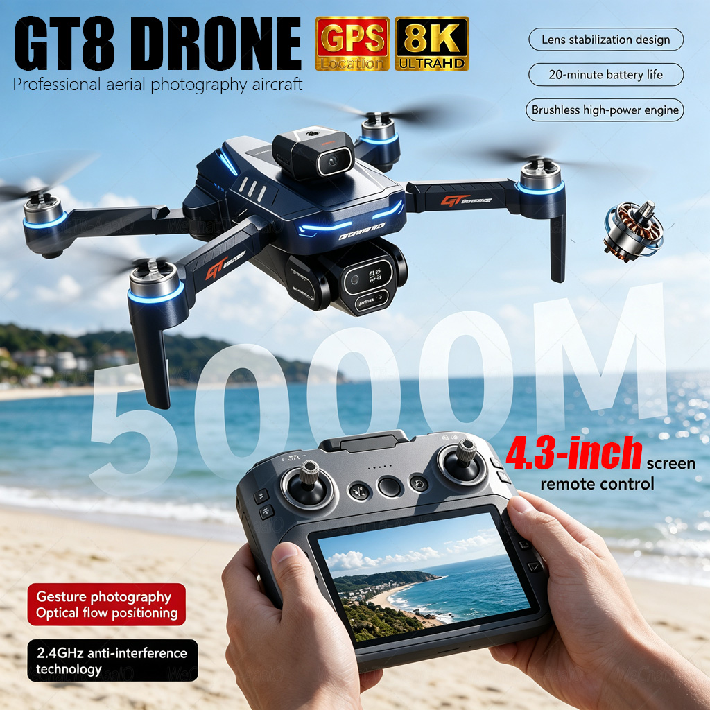 NEUE GT8 HD RC-Drohne 4K Profe – Drone Photogrammetry Bewertung und Preis